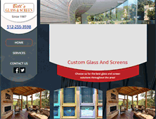 Tablet Screenshot of billsglassandscreen.com
